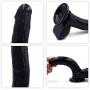 Full 7.5 Inch Huge Waterproof Tools Relax with Unattackable Suction Cup Good Pick Discreet Package - Black - Lianyaoshi1.1