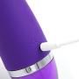 Powerful Electric Wand Massager with 10 Magic Modes, Handheld Wireless Waterproof USB Rechargeable Personal Massager for Neck Back Body, Sports Recovery & Muscle Aches (Purple)