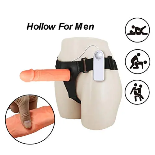 Kidavll Electric Strápòn for Men Smooth Hòllow Adjustable Hárness with Soft Hole Size Kidavll Electric Strápòn for Men Smooth Hòllow Adjustable Hárness with Soft Hole Size