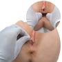 SHEQU Male Masturbator Love Doll Sex Toy with Two Natural Suction Holes, Vigrin Vagina Pussy and Tight Anal Realistic Female Ass Adult Toys for Men Masturbation 3.8 Pound (Sexy Julie Ass)