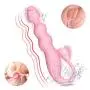 Beads Vibrator for Female, Fovel 3 in 1 Vibrating Sex Toy for Anal & G-spot & Clitoris with 10 Vibration Modes, Butt Plug for Beginners & Advanced Flexible Silicone Rechargeable Waterproof Beads Vibrator for Female, Fovel 3 in 1 Vibrating Sex Toy for Anal & G-spot & Clitoris with 10 Vibration Modes, Butt Plug for Beginners & Advanced Flexible Silicone Rechargeable Waterproof