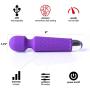 LuLu 7+ Premium Upgraded with Memory Personal Wand Massager - 5 Intense Speeds 20 Patterns - Cordless, Therapeutic Powerful and Hand held, Rechargeable for Stress Relief