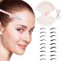 Eyebrow Stencils, Reusable Eyebrow Template, Eyebrow Shape Kit with Strap, 21 Fashionable Styles Extremely Elaborate Eyebrow Template, 9 Thick & 12 Thin Types Eyebrows Template for A Variety of Face