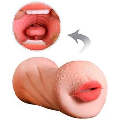 Ergonomic Design Double Holes Silicone Dolls Mens Adult Toys,Underwear Silicone Artificial 3D Realistic Lifelike Toys for Men Male with 2 Entries Cup Toys, T-Shirt