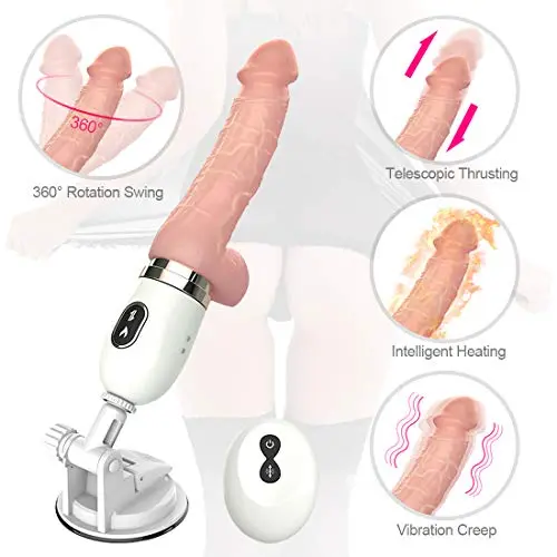 Remote Control Thrusting Machine Gun Automatic Massage Tool with Suction Cup Six Toy for Women Waterproof Clothes