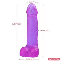 Estylv Beginners 4.5 Inch Super Mini Personal Massager Body Relax Massage Wand for Women (Purple)