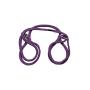 Doc Johnson Japanese Style Bondage - 100% Cotton Wrist or Ankle Cuffs - Quick, Easy Use and Removal, Purple