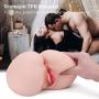 Male Masturbators Pussy Ass Sex Doll for Men Masturbation, Adorime 3D Realistic Virgin Butt Stroker Adult Toys with 2 Openings and Built-in Functional Tighten-Rings for Intense Stimulation