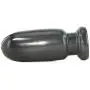 Doc Johnson American Bombshell - Shell Shock - Large - Vac-U-Lock and F Machine Compatible Dildo or Butt Plug - Gunmetal Grey