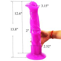 FAAK Big Horse Dildo Animal Style Large Head Adult Sex Toy (Purple)