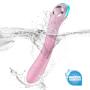 Classic Vibrator Dildo by ALOFA Waterproof G Spot Anal Stimulator with 10 Powerful Vibration Modes for Effortless Insertion - Ideal Sex Toy for Starters (Pink)