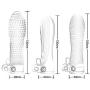 Love Fly Crystal Condom Cover Enlarger Extender Reusable Condom Sleeve Case Pumps Enlargers for Men Women and Couples New