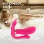 Wearable Heated Vibratur for Women, Wireless Personal Heating Remote Control USB Rechargeable Safe Waterproof with Perfect Cute Cat Gifts for Girlfriend and Wife