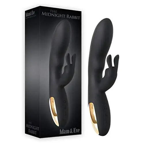 Adam and Eve Rechargeable Silicone Waterproof Midnight Rabbit Vibrator for Women Adam and Eve Rechargeable Silicone Waterproof Midnight Rabbit Vibrator for Women