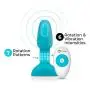 B-VIBE - Rimming Plug Petite - Beginner Vibrating and Rotating Butt Plug ( 3.9” x 1.4” - Teal )