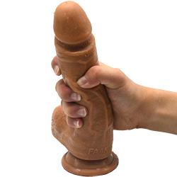 Lfcmf 8.46" Realistic Silicone-Massager for Beginners Advanced Users (Flesh Color) Lfcmf