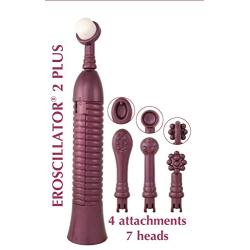 Eroscillator® 2 Plus with Ultra Soft Finger Tip™ (purple) (1 pack of 4 attachments with 7 heads)