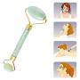 Genmine Jade Roller for Face, Pack of 2 Jade Roller Massager Slimming Tool Facial Face Massage-Rejuvenates Face and Neck Thin Massager Slimmer (Natural Jade)