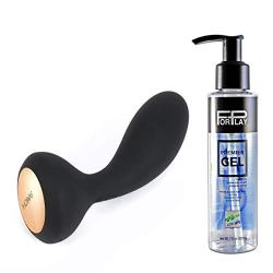 Elegant Contoured Shape P Stimulator by SVAKOM & 7 Oz ForPlay Water-Based Lubricant