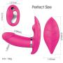 Wearable Invisible Vibrating P-āNtíEs, Wireless Remote Control Charging Waterproof 10 Frequency Massager Compact Personal Massager -Red by ALBK