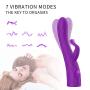 Rotating G-spot Clitoris Rabbit Vibrator - Adorime Powerful Rechargeable Clitoral Massager Heating Vibrator with 7 Modes, Waterproof Adult Sex Toys Stimulator Sex Things for Women