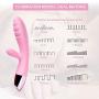 Rzoeox G Spot Vibrators Adult Sex Toys Waterproof Rechargeable Dildo Vibrators with Dual Motors 10 Vibration Modes Clitoris Vagina Stimulators Adult Sex Toy for Women