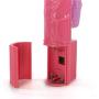 LeLuv Rabbit Vibrator Rotating Pearls Multispeed Clitoral Tickler Pink