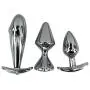 Eastern Delights 3 pcs Metal Jeweled Anal Butt Plugs, Anal Sex Toys Trainer Kit for Beginners Eastern Delights 3 pcs Metal Jeweled Anal Butt Plugs, Anal Sex Toys Trainer Kit for Beginners
