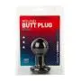 Doc Johnson Classic - Round Butt Plug - 1.8 Inch Diameter - Small - Black