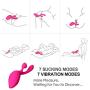 Movitip Clitoris Sucking Vibrator Vagina Stimulator Massager Love Doll Torso with with 7 Intensities Modes,Waterproof Rechargeable Quiet Clitoris Nipples Suction Stimulator Adult Sex Toys for Couples