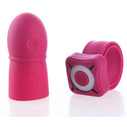 EDTara Medical Silicone Penis Head Vibrator with Remote Control Glans Training Sleeve for Male Masturbation