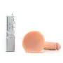 Real Skin All American Mini Whoppers Vibrating Dong with Balls (White)