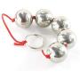 Alician Bendable Smooth Stainless Steel Anal Beads Metal 3/5/7/8 Ball for Couples Anal Sex Game Masturbation J01 8 Balls