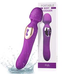 G Spot Vibrator for Vagina Stimulation,ALOFA Double-Head Vibration Bullet Vibrators Vibratory Rechargeable for Woman,Purple Adult Sex Toys