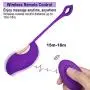 Strongest Waterproof Silicone Massager Ball with Wireless Remote Control - 12 Kinds of Massager Mode - USB Charging - Perfect Match to Help You Relax All The time.(Purple) (Happy-Purple) Strongest Waterproof Silicone Massager Ball with Wireless Remote Control - 12 Kinds of Massager Mode - USB Charging - Perfect Match to Help You Relax All The time.(Purple) (Happy-Purple)