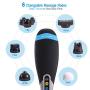 Wireless Hand Held Massager, Waist Massager, Back Massager, 6 Conversion Massage Heads, Has Variable Intensity to Releive Pain in The Back, Neck, Shoulders, Muscles