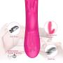 G Spot Rabbit Vibrator Waterproof Medical Silicone Rechargeable Massage Wand - Clit G Spot Stimulator Men Women Toy, Quiet Personal Adult Sex Toy (Pink)