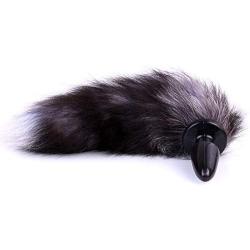 Sunnylela Silicone Amal Plug with Soft Fox Tail Cosplay Six-Toys for Women Men