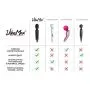 VibeMax Personal Wand Massager + Attachment: Wireless & Waterproof - Handheld - Rechargeable - Powerful Multi Speed Vibration - Whisper Quiet - Cordless - Mini - Black