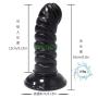 Picdd Silicone 6.3in Lifelike Huge Women Personal Relax Massager Material for Female Beginner Personal Body (Color : Black)