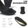 Vibrating Prostate Massager Flashlight Rotating Bat Butt Plug Remote Control Vibrator with 9 Speed and 5 Rotating Modes Waterproof Rechargeable Anal Sex Toy for Beginner and Advanced Users