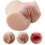 Masturbator Sex Doll with Big Ass Tight Canals for Men Masturbation Vagina Anal Sex, PALOQUETH 3D Realistic Masturbator with Soft Material Dual Ends for Stimulating Suction
