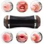 WNYY Safety material Props 8 Frequency Women Lip Shape Vibrǎtion Deep Throat Massage Male Pocket Pùssǐès With Strong Motor Private packaging