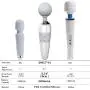 Cordless Magic Therapeutic Wand Massager Handheld - 7 Pattern / 4 Speed for Muscle Aches & Sports Recovery, Rechargeable & Waterproof (Gray Enhanced Version) Cordless Magic Therapeutic Wand Massager Handheld - 7 Pattern / 4 Speed for Muscle Aches & Sports Recovery, Rechargeable & Waterproof (Gray Enhanced Version)