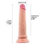 Realistic Silicone Dildo - Dual Layer to Feel Like a Real Penis - Flexible Suction Cup Base