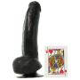 9"  Vibrating Black Dildo and JO H20 Water Based Lube (1 oz.)