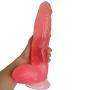 JRZDFXS Silicone 12in Female Double Pleasure Suction Massager - Flexible Soft Wand for Female Beginner Personal Body (Color : Pink)