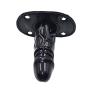 YiFeng Lockable Dildo Penis Mouth Gag with Lock Bondage Leather Strap On BDSM Adult Sex Toy (Long)