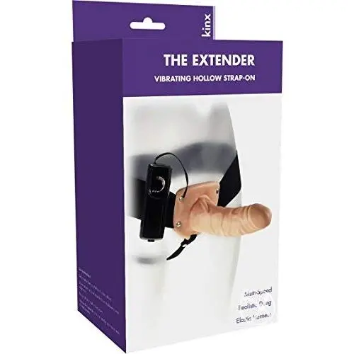 Kinx Extender Hollow Vibrating Strap On, 6 Inch Kinx Extender Hollow Vibrating Strap On, 6 Inch