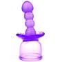 Massager Attachments Massage Accessory Attachment Accessories Silicone - Two Different Styles (Purple+White)